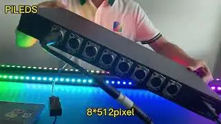Artnet Controller Dmx512 LED  controller Stage DJ Light XLR 8port 8 units DMX /SPI for MADRIXS