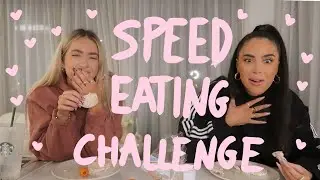 SPEED EATING CHALLENGE!!! | lmao | Sophia and Cinzia