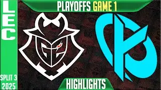 G2 vs KC Highlights Game 1 | LEC Playoffs Split 3 2025 | G2 Esports vs Karmine Corp