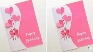 Easy Beautiful 🤩 Birthday Card 2025 &bull; Birthday greeting card for bestfriend &bull; handmade birthday card