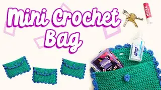 Easy crochet pouch tutorial | Simple crochet bag for beginners