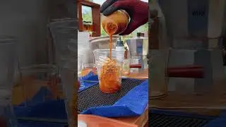 Thai-style tea and iced honey lime americano street food How to make coffee | Easy Recipe