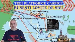 Dronele SBU au lovit 3 platforme petroliere caspice rusești
