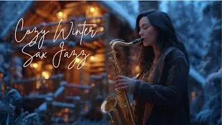 Cozy Winter Jazz Saxophone ☕ Relaxing Smooth Lounge Music for Work, Study & Cafe Vibes 🎷❄️