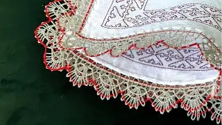 How I Made A QUICK Bobbin Lace Handkerchief