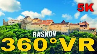 360&deg; VR Rasnov Citadel Walking Tour of Fortress Visiting Romania Cetatea 5K 3D Virtual Reality HD 4K
