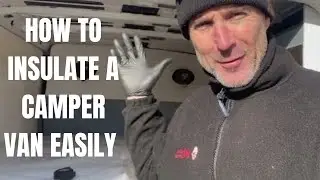 How to insulate a camper van using polystyrene.