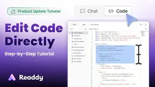 How to Edit Code Directly in Readdy | Code Editor Full Tutorial