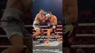 Cruz was knocking the sweat from Roach!! #isaaccruz #pitbull #lamontroach #boxing