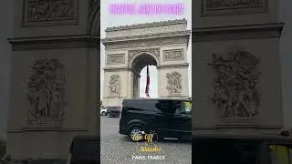 🚗🇫🇷 Captivating Chaos: Arc De Triomphe Traffic Jam in Paris! #travel #paris