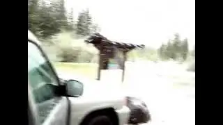 Tour Divide 2014 HUGE HUGE snow flakes 29 km Canmore area