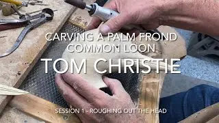 Common Loon Palm Frond Decoy - Session 1 Roughing Out The Head