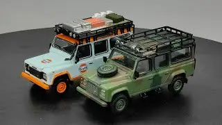 MINI-GT Land Rover Defender 110//GULF #156// Military Camouflage #237// PART 2