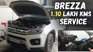 1.10 Lakh KMs Driven! Brezza Major Service & Engine Condition