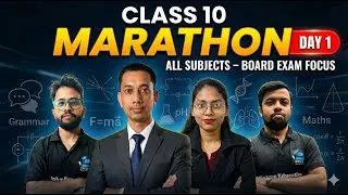 Class 10 Marathon DAY 1 🔥 | Full Revision | All Subjects | Board Exam Focus