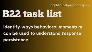 B22 TASK LIST
