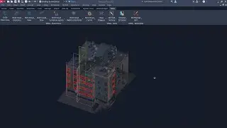 VEGA - Drawing the building facade, extended elevations of walls etc. by Point cloud in AutoCAD.