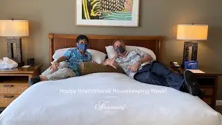 International Housekeeping Week Bed Making Challenge | Fairmont Kea Lani