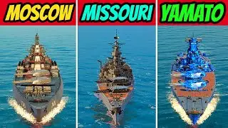 RF MOSCOW VS MISSOURI VS YAMATO - Modern Warships
