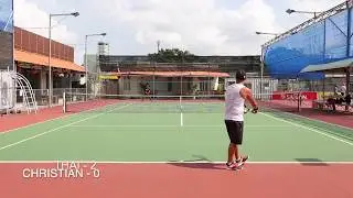TFL ladder match with Christian, Saigon tennis highlights, USTA low 4.5, VTF 800