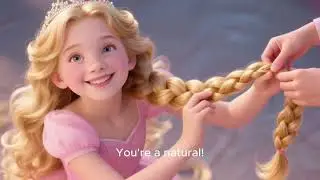 Princess Ella&rsquo;s Easy Braid 👑✨ | How to Braid Hair for Kids #shorts
