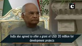 President Kovind meets his Tajikistan counterpart Emomali Rahmon