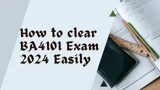 BA4101 | Statistics for Management | How to face June Month Exam