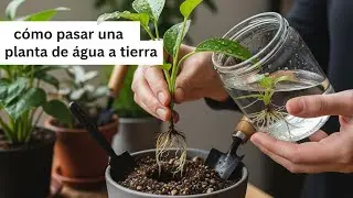 COMO pasar una PLANTA de AGUA A TIERRA 