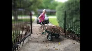 Dual-Wheel Wheelbarrow Garden Yard Cart Review | Easy Assembly, Rust-Proof & Stable Design