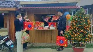 KONG & NHAT are busy opening a shop selling Lunar New Year gifts to serve the villagers.