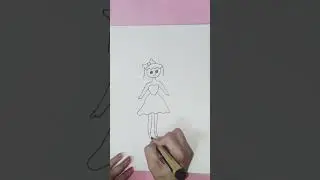 how to draw a little princess...