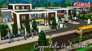 Copperdale High School | The Sims 4 Stop Motion Build | + Tray Files