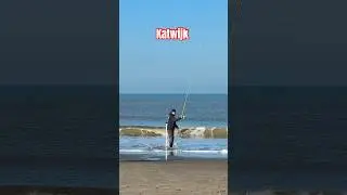 Relaxing Beach Fishing in Katwijk 🇳🇱 #fishing #katwijk #relaxing
