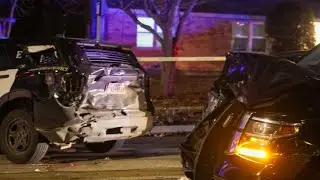 12-14-2024 Fort Worth, TX  - Officer hurt after being hit by another patrol car