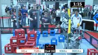 2015 VRC Engr Q192 - 341 7125 vs 9364 9681A - 68 to 57 - VEX Worlds 2015 - Engineering Division