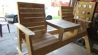Bench Soffa Duo Upph&auml;rad   Double Chair Bench