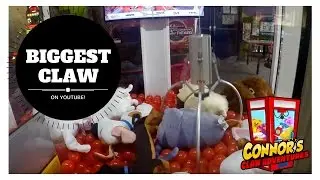 😃Biggest Claw Machine on Youtube! Extreme Big One Win!😃