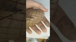 DIY making pineapple 🍍 with clay Mitti#chiknimitti#shorts