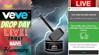 VeVe Drop Day LIVE - Thor Mjolnir Hammer Set Blind Box NFT Drop - It's Hammer Time!
