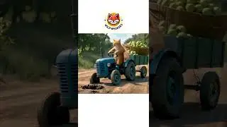Cutest Harvest: Mom Cat & Kitten Pick Apples Together 🍎🐾 #animals #cuteanimals #funnyanimals