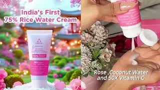 Shortcut to glass skin- Daydream 75% Rice Water Cream with Coconut, rose & Vit C| Light Up Beauty