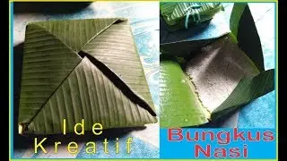 #viral cara bungkus nasi menggunakan daun pisang #1