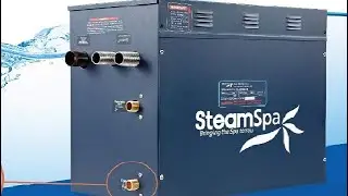 Парогенератор для душа SteamSpa, комплект из матового никеля + комбинированный корпус с самосливом