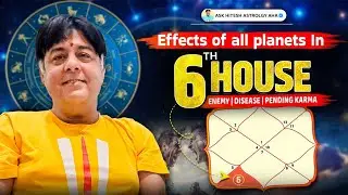 Effects of all planets in 6th house / past life karma and 6th house / 6th house और pending कर्म