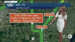 Major projects on the roadways this weekend