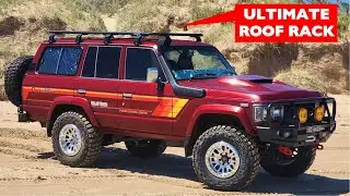 Установлен алюминиевый багажник на крышу для LC 60 серии, комплектация EP29.