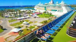 View of Margaritaville's Pool Deck Behind Tinted Windows On New Year's Day 2026.🚢🌴🌞🏊&zwj;♀️🏄&zwj;♂️🚢⛵️🌴🌞🏊&zwj;♀️