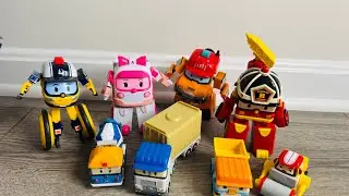 Satisfying Robocar Poli Toy Transformations 🚓🚑🤖 | ASMR 