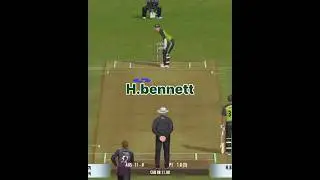 T.astle || H.brnnett #real cricket 22 #shorts