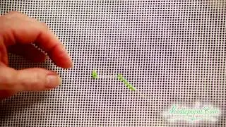 Basketweave Stitch (left hand) - Needlepoint